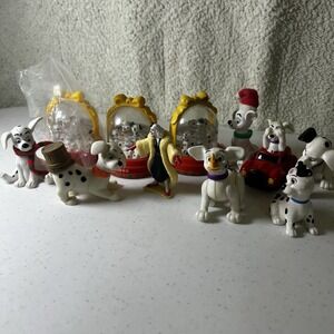 Vintage Disney 101 DALMATIANS Lot of 11 Toys PVC, CERAMIC, McDonald's Happy meal